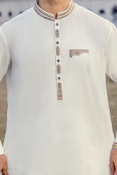GZ-1408 | Semi-Stitched Summer White Series By Riwaj Men Swear